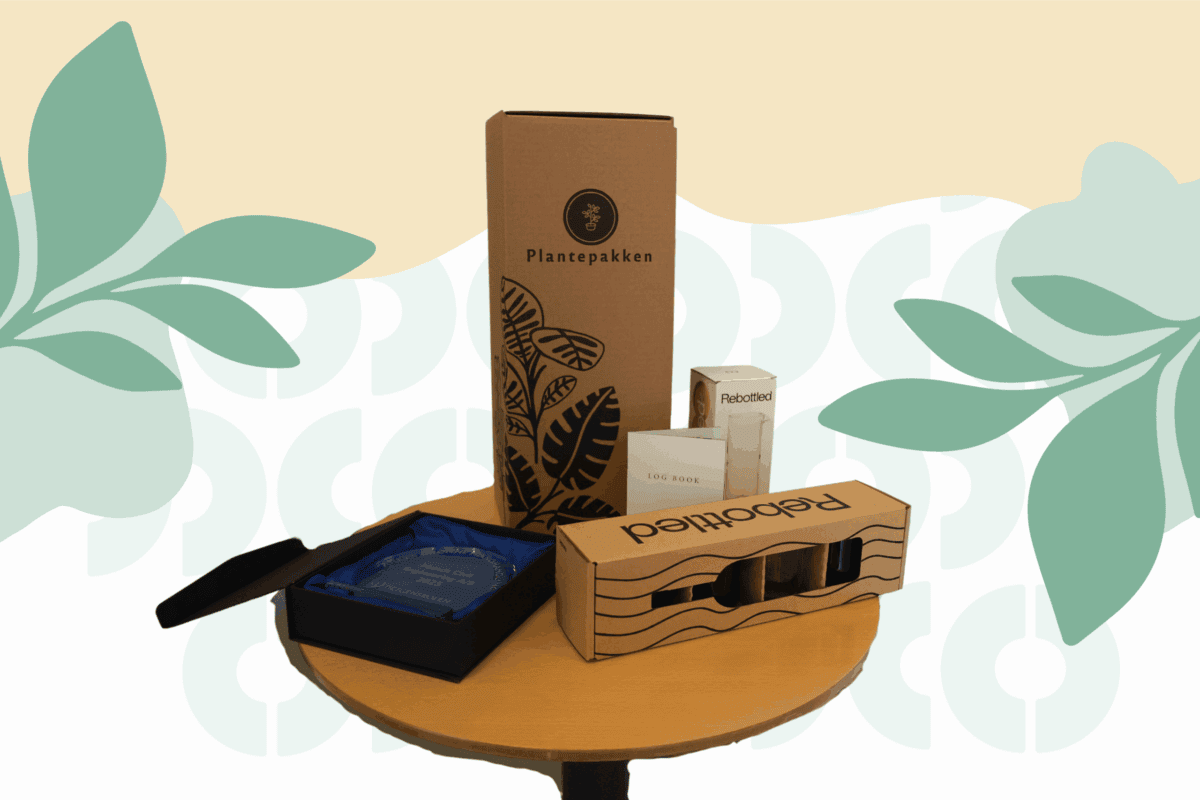 Trofæet, som overrækkes vinderne af Årets Grønne Mikrohandling 2025