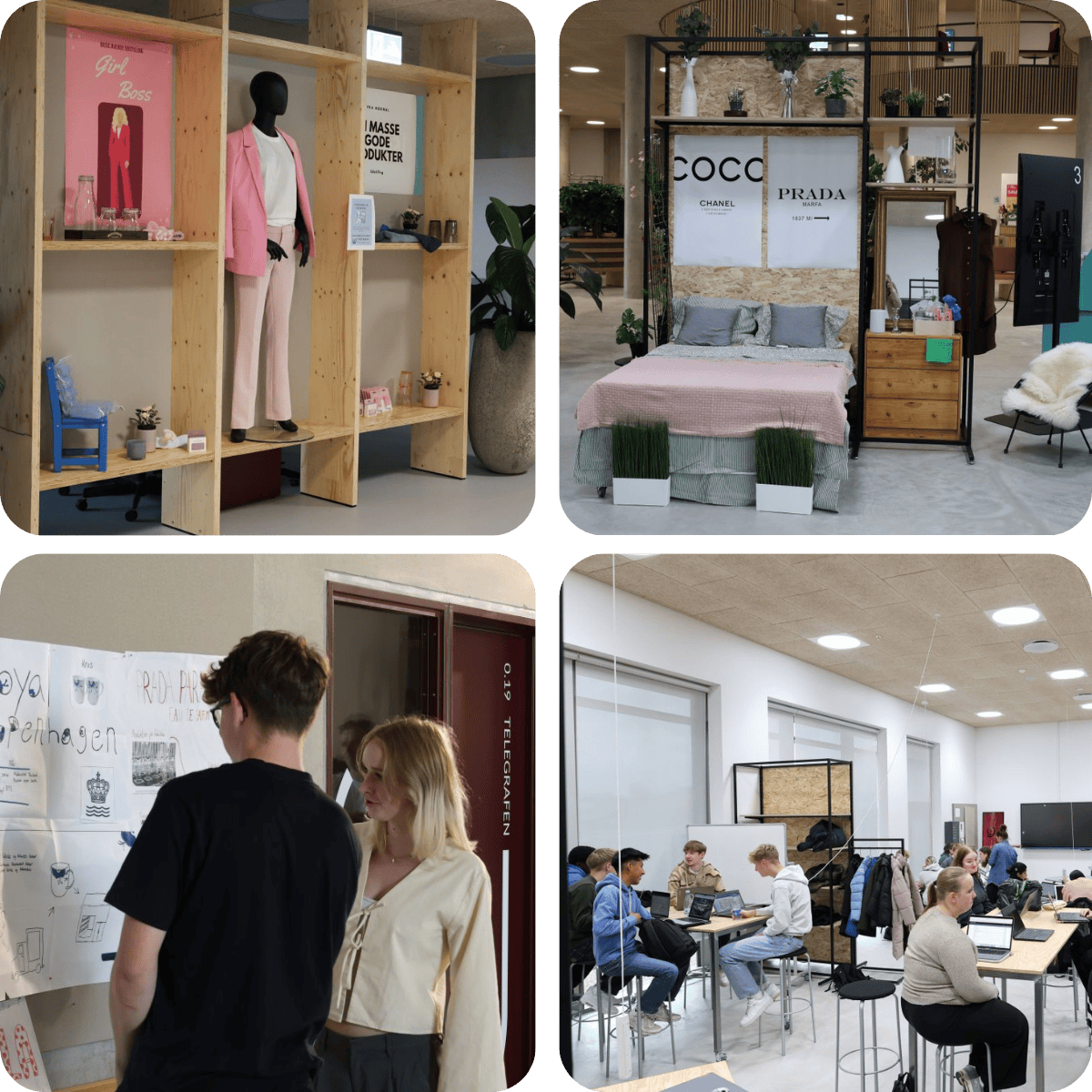 Billeder fra værkstederne på TietgenSkolen eud & eux